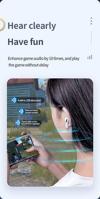 Pro 6 Wireless bud Bluetooth Airport Headfree Earbud Android & iphone 8