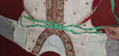 frock on net and pure cloth with zircon work