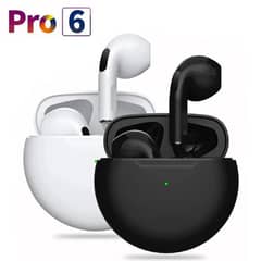 Pro 6 Wireless bud Bluetooth Airport Headfree Earbud Android & iphone