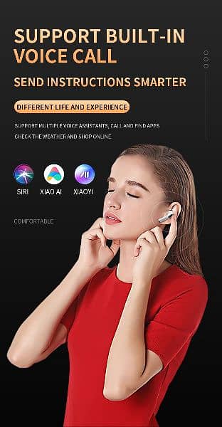 Pro 6 Wireless bud Bluetooth Airport Headfree Earbud Android & iphone 18