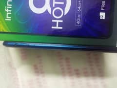 infinix Hot 8  with box and charger.
