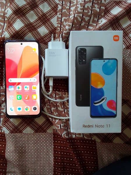 Redmi Note 11 Excellent Condition 10 10 Complete Box. - Mobile Phones 