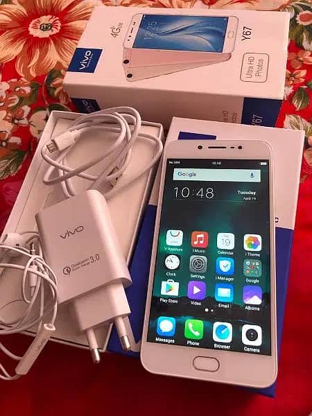 VIVO Y67 4GB 64 GB mobile with all acesories & Box call 03274604346 1