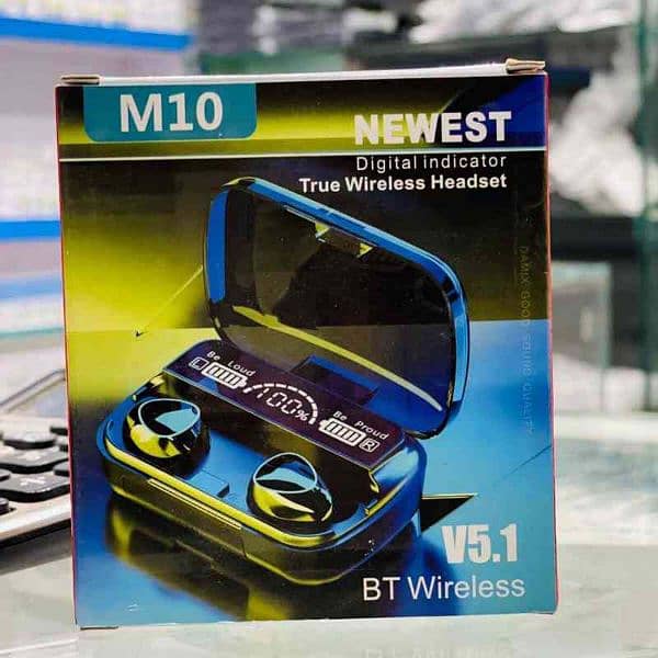 m10 earbuds wireless v5.1 best quality and sound. 1