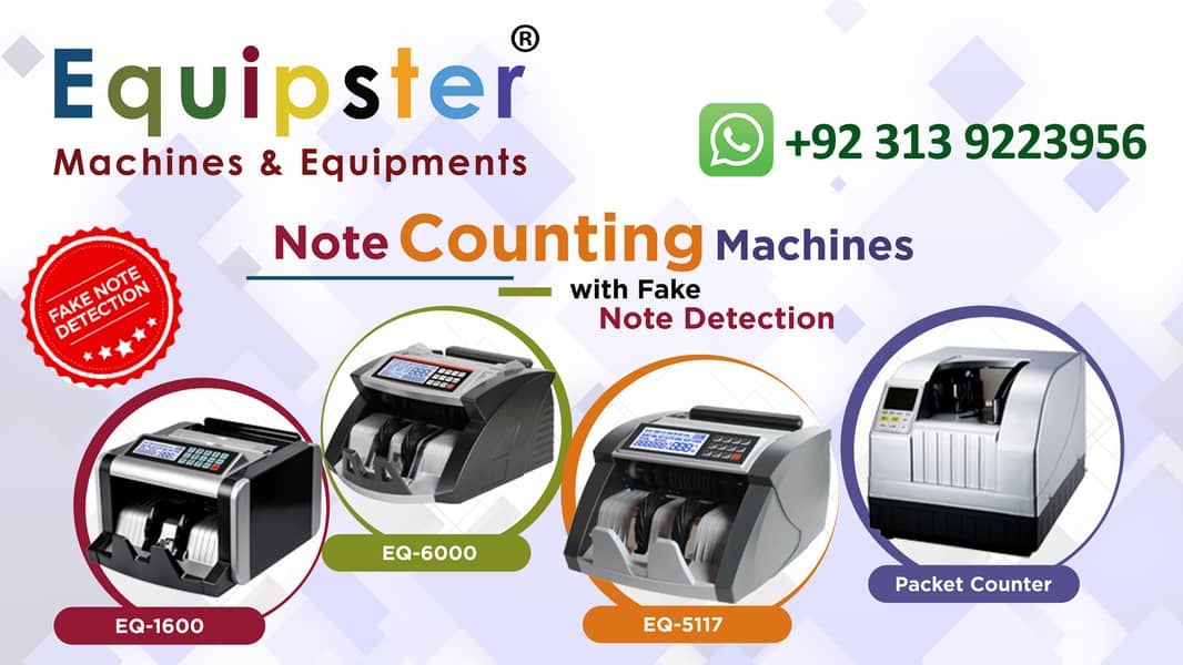 Pakistan No. 1 Fake note detector, Cash Counting Machine, Note checker 4