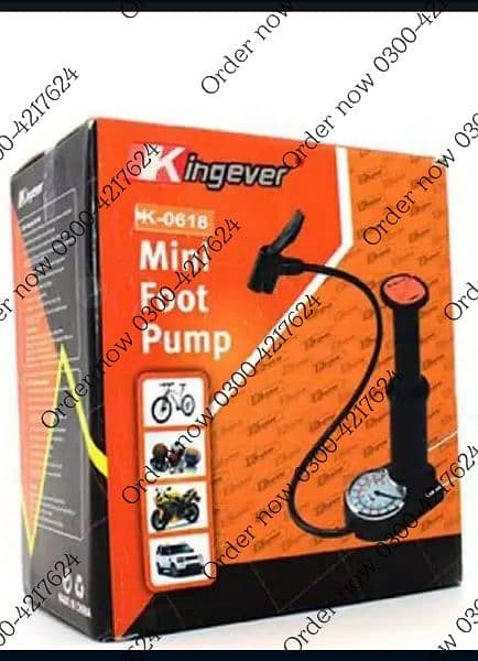 Portable Mini Foot Air Pump For Bicycle bike Car And Football Hand 1