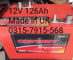 Odyssey 12V 126Ah Dry Battery Made in the UK