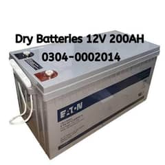 Dry Battery 12V 200Ah Best for UPS and Solar Backup