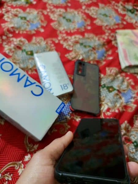 Tecno Camon 18T with box and 3 cases. 8