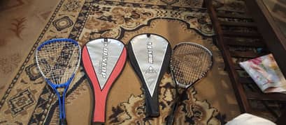 Dunlop & Head Squash Rackets.