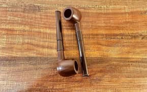 vintage pipe pair made from plastic 0