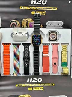 Special EID Offer H20 Ultra Smart Watches With Stylish Air pods 0