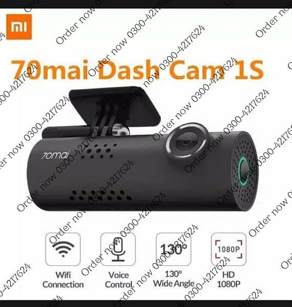 Xiaomi 70mai Smart Dash Cam 1S, 1080P Full HD, Smart Dash Camera 0