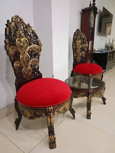 chinioti Peerah chairs set with coffee table 2