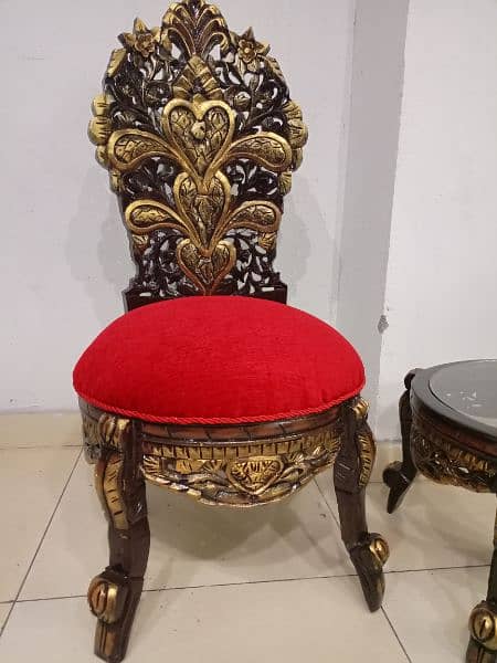 chinioti Peerah chairs set with coffee table 3
