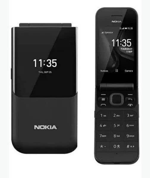 Nokia2720flip Dual sim pta prove 1 year warrenty 1