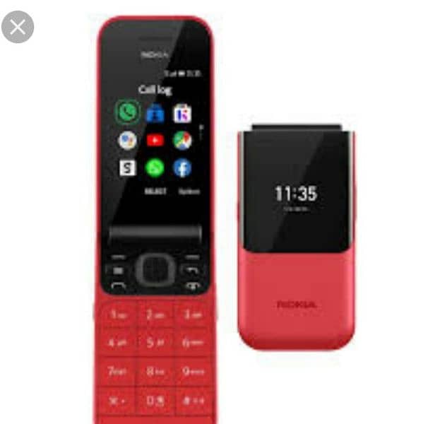 Nokia 2720flip dual sim pta prove 1 year warrenty 1