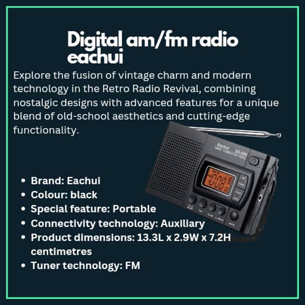 digital am/FM radio new generation radio (IMPORTED) 1
