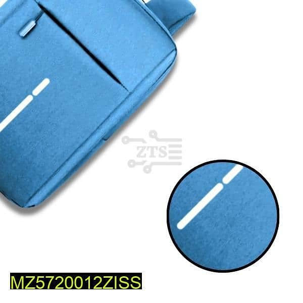 Stylish Steel Blue Laptop Bag Free Delivery 1