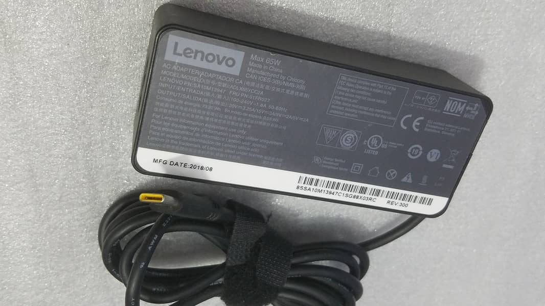 Original Charger Genuine HP DeLL Lenovo Type C 45w 65w Magsafe 3 12