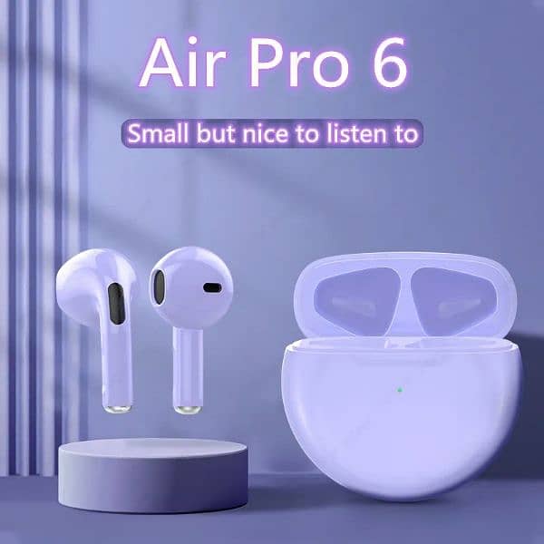 Air Pro 6 TWS Airpod / Earpads / Bluetooth Earphone 0