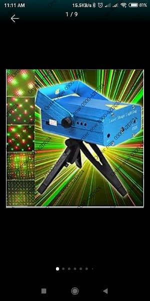 Laser stage light Projector DJ Disco LED Light: RGB light f 4