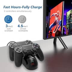 YCCTEAM Dual Controller Charger Charging Station for PS4/PS4 pro/slim 0