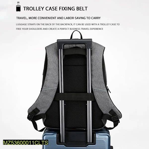 casual laptop backpack with charging port (sell all over Pakistan) 3