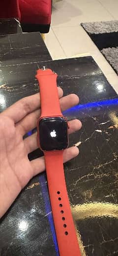 red watch series 6 with box n charger