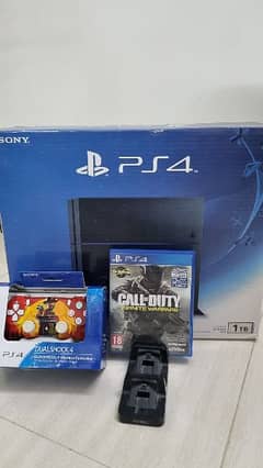ps4 fat 1tb with box and complete accessories 0