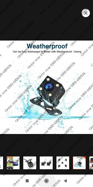 Car Rear View Camera 4 8 12 LED Night Vision HD Video Waterproo 5