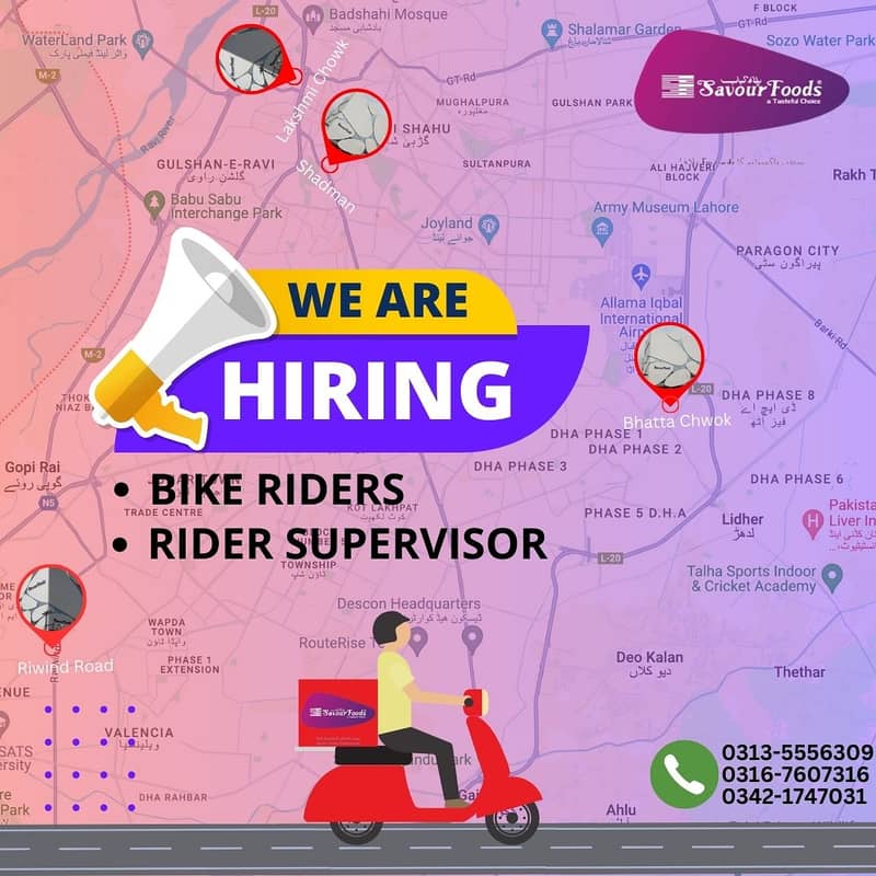 We Are Required Full Time/Part Time Bike Rider In Lahore/Rwp/Islamabad 1