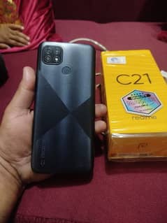 realme C21 good condition with box and charger