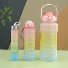 Pack of 3 Pcs Water Bottle Set for Sports & Outdoor, Gym, Fitness. 0