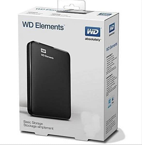1 TB External Hard Drive Portable | WD Element Case 3.0 1