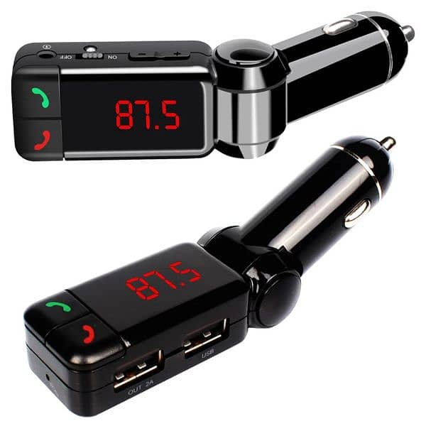 Car Kit MP3 Player Wireless FM Transmitter Modulator USB SD MMC 7