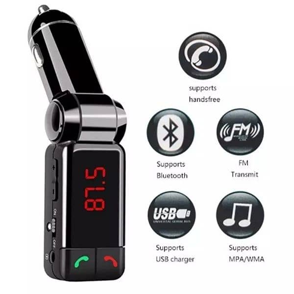 Car Kit MP3 Player Wireless FM Transmitter Modulator USB SD MMC 9