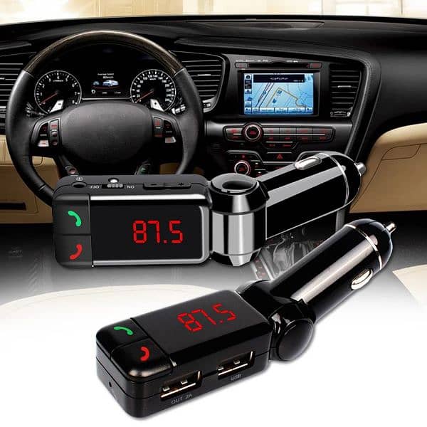 Car Kit MP3 Player Wireless FM Transmitter Modulator USB SD MMC 12