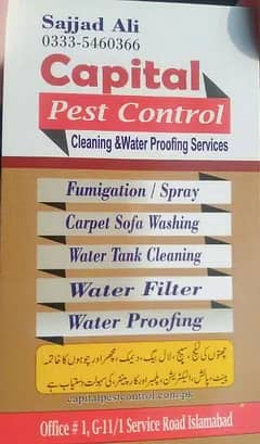 Cockroach Termite Mosquito Pest Spray Sofa washing Water Tank Cleaning
