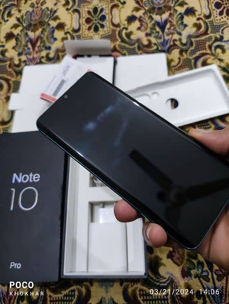 Xiaomi mi note 10 pro 8+5=13/256 GB dual Sim official PTA approved 8