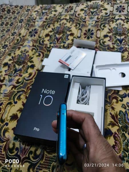 Xiaomi mi note 10 pro 8+5=13/256 GB dual Sim official PTA approved 9