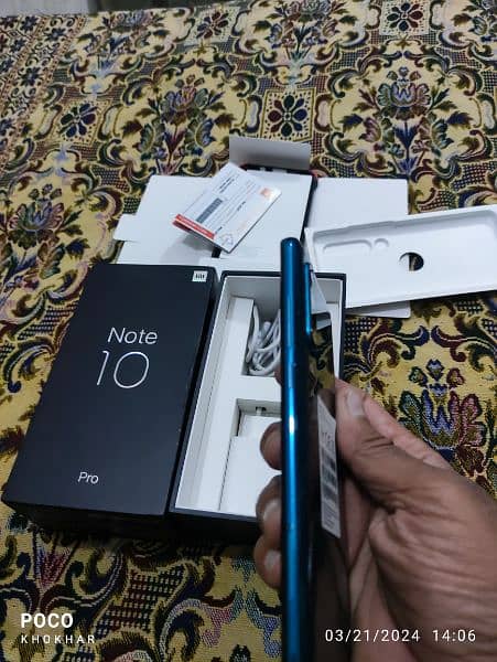 Xiaomi mi note 10 pro 8+5=13/256 GB dual Sim official PTA approved 10