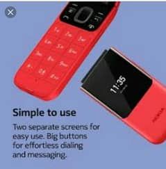 Nokia 2720flip dual sim pta prove  box pack