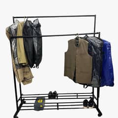 Double Stands Cloth Hanging Stand - Versatile Cloth Rack