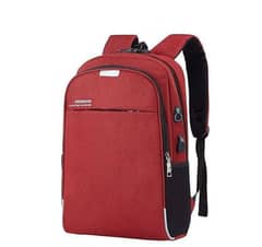 Unisex nylon printed laptop backpack 0