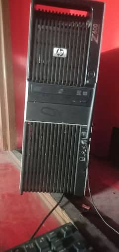 Hp z600 Workstation pc and Dell led 22 inch