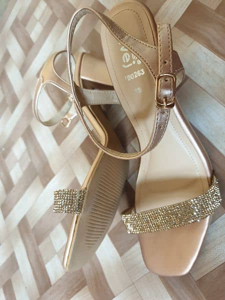 golden sandals 1