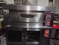 pizza oven with dough profer and hot case
