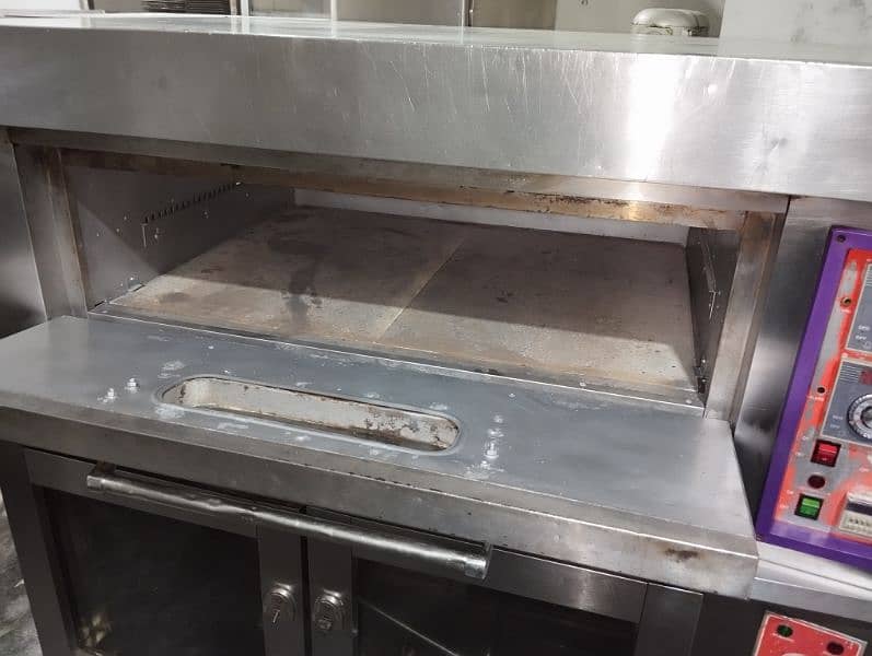 pizza oven with dough profer and hot case 3