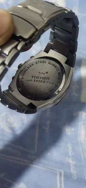 heiqn original watch chronograph full stainless steel 5